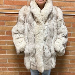 Luxurious Cream Fur Coat